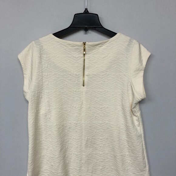 Roz & Ali Women Short Sleeve Blouse Top Shirt Size 1X Back Zip B179 -12 - Picture 11 of 12